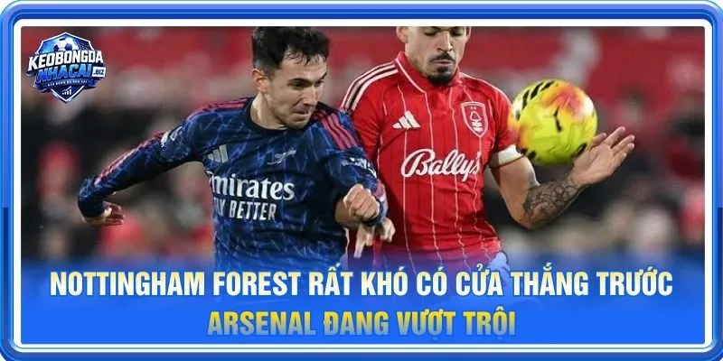 Nottingham Forest rất khó có cửa thắng trước một Arsenal đang sở hữu sức mạnh vượt trội
